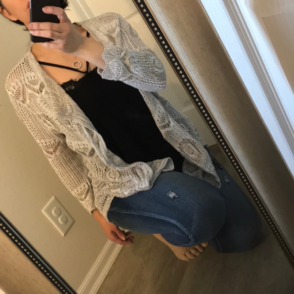 Jeanne Pierre crochet cover up cardigan